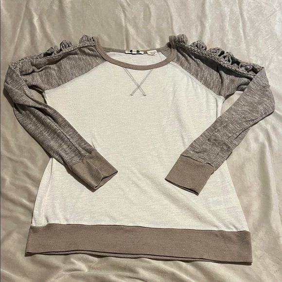 Miss Me Tops - Women's brown and Cream Miss Me Top